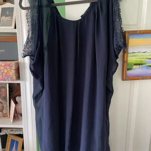 Lost April Women's Navy Seeveless Dress Sz S